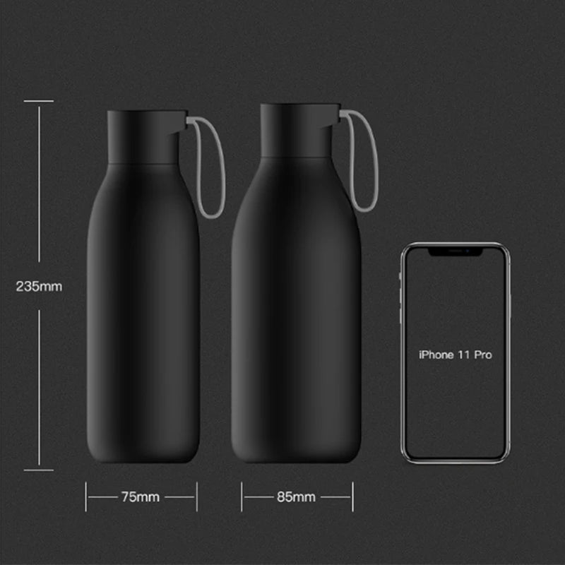 Single Wall 750ml Camping Water Bottle UVC Yogo Bottle Stainless Steel  Gift Cup With UV LED Self-Cleaning Disinfection System