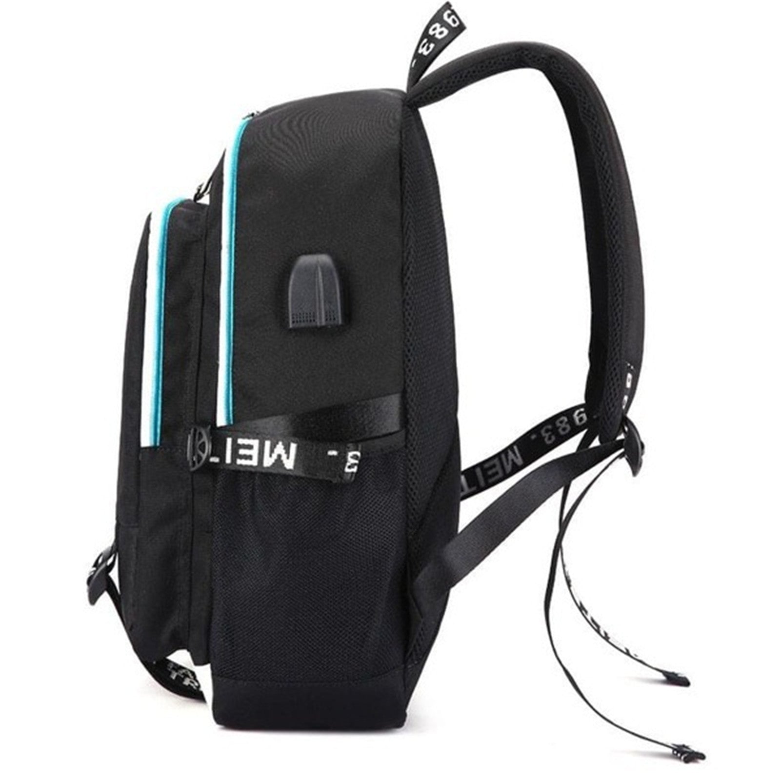 Ride The Bike Down World Of Stranger Backpack Dream Of Exploring Things Laptop Daypack With USB Charging Sport Bag For Men Women Boy Girl Boys Black - The Online Oasis