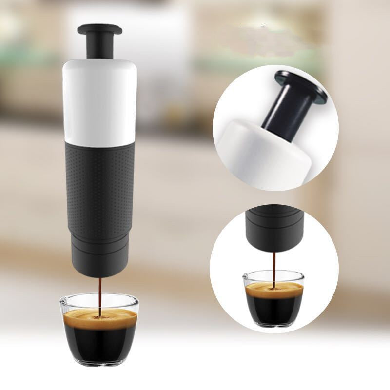 Manual Coffee Maker Machine Hand Pressure Portable Capsules Coffee Machine - The Online Oasis