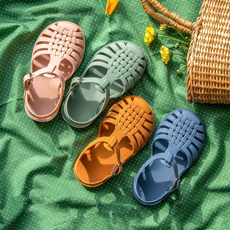 New Summer Children's Princess Children's Soft-Soled Baby Baotou Princess Shoes - The Online Oasis