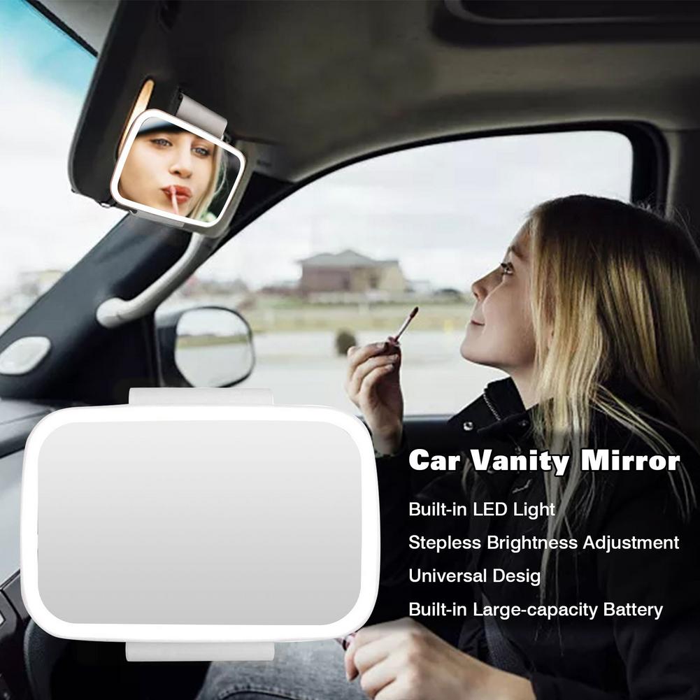 In-Car LED Make-Up Mirror - The Online Oasis