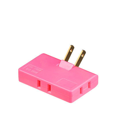 US Plug Rotary Head Plug Converter Ultra-Thin Conversion Plug Wireless Portable One Turn Three - The Online Oasis