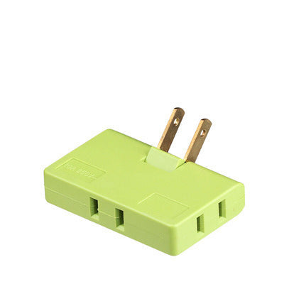 US Plug Rotary Head Plug Converter Ultra-Thin Conversion Plug Wireless Portable One Turn Three - The Online Oasis