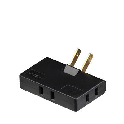 US Plug Rotary Head Plug Converter Ultra-Thin Conversion Plug Wireless Portable One Turn Three - The Online Oasis