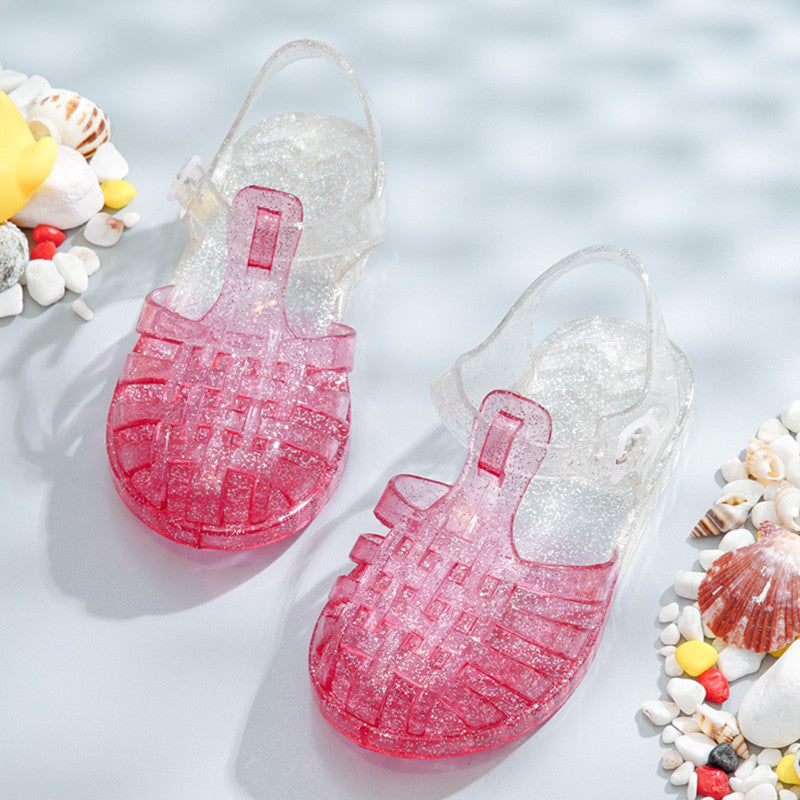 New Summer Children's Princess Children's Soft-Soled Baby Baotou Princess Shoes - The Online Oasis