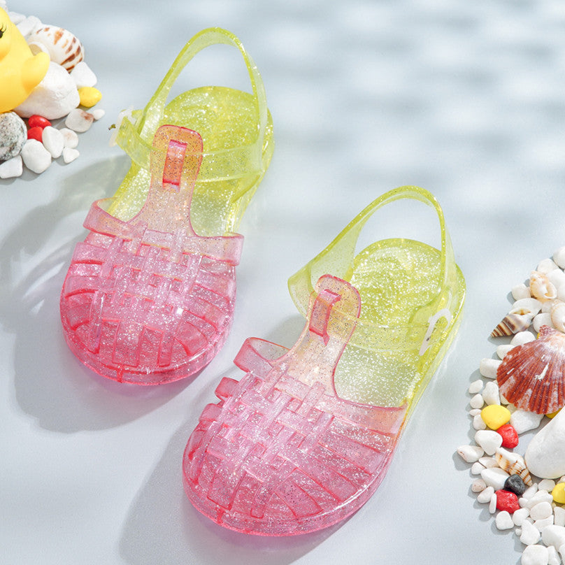 New Summer Children's Princess Children's Soft-Soled Baby Baotou Princess Shoes - The Online Oasis