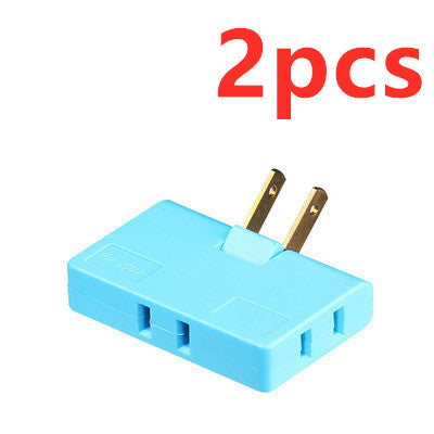 US Plug Rotary Head Plug Converter Ultra-Thin Conversion Plug Wireless Portable One Turn Three - The Online Oasis