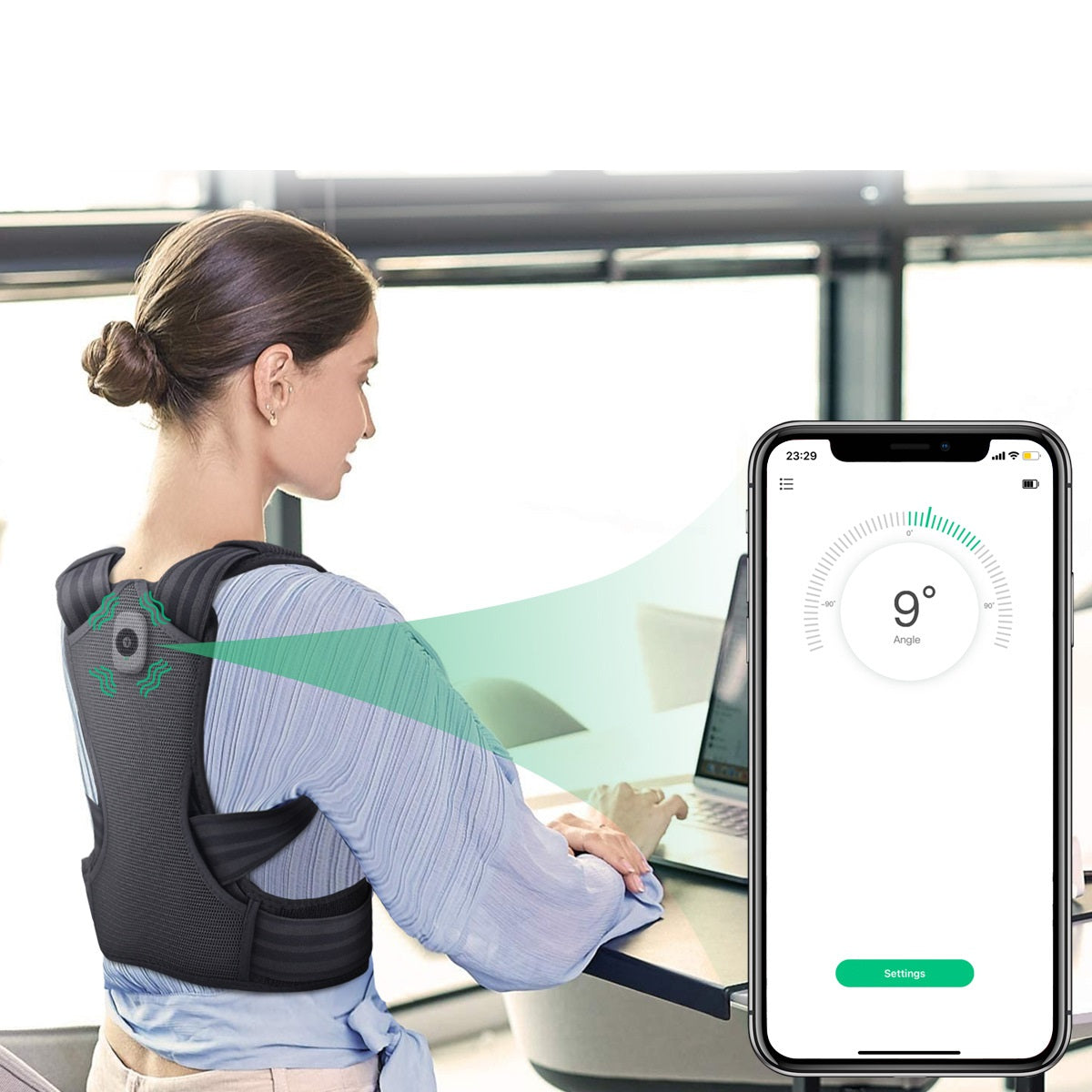 Smart Posture Corrector With Mobile App - The Online Oasis