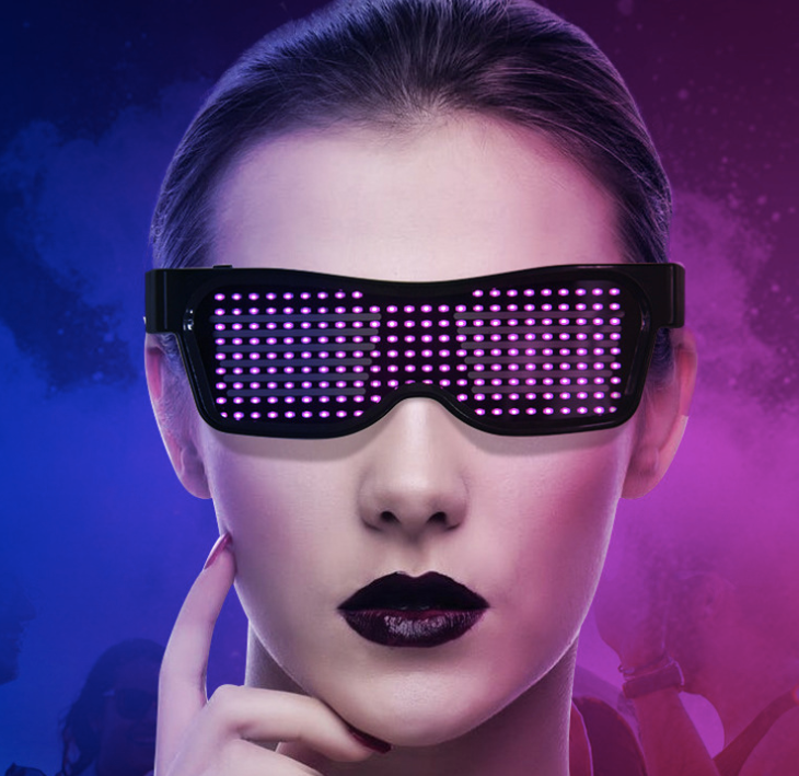 Multicolor Party LED Glasses Dynamic Flashing LED Glasses - The Online Oasis