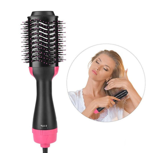 One-Step Electric Hair Dryer Comb Multifunctional Comb Straightener Hair Curling - The Online Oasis