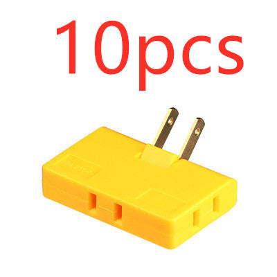 US Plug Rotary Head Plug Converter Ultra-Thin Conversion Plug Wireless Portable One Turn Three - The Online Oasis