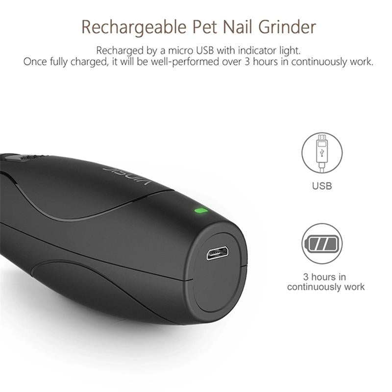 ELS USB Rechargeable Pet Paws Nail Care Device