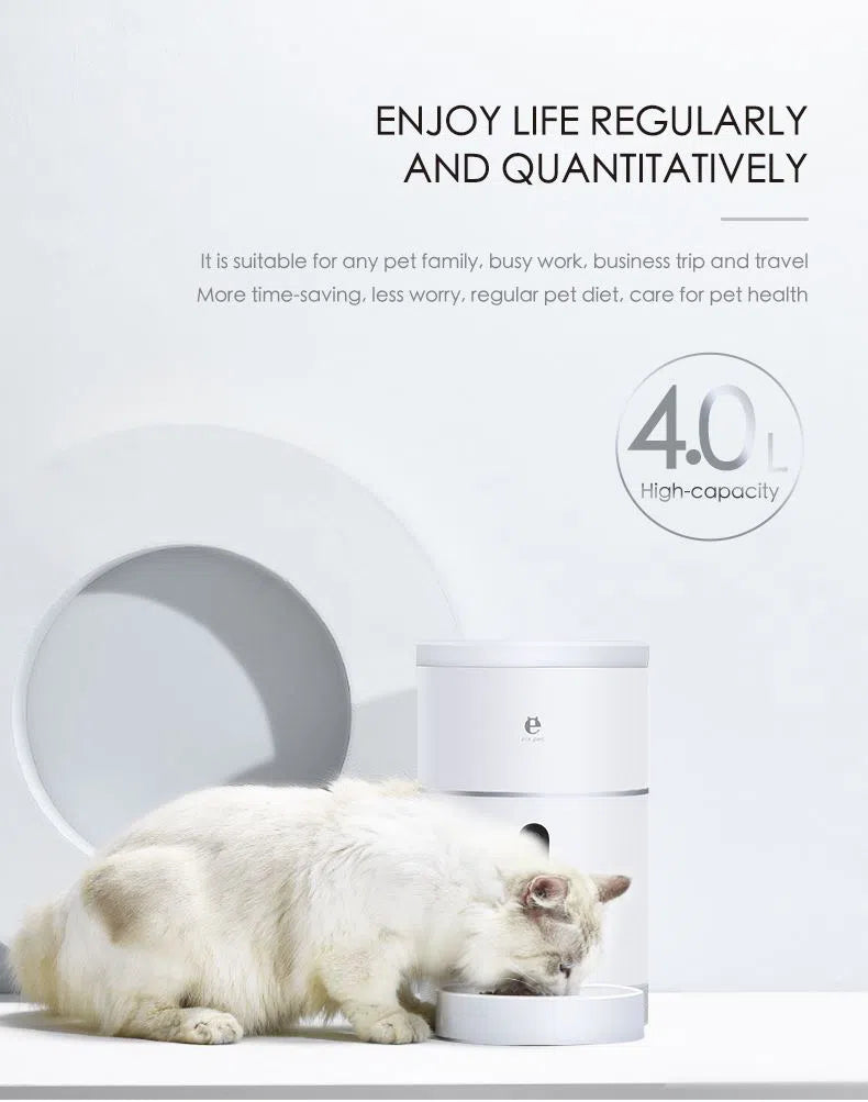 ELS Smart Wifi Automatic Pet Feeder APP Camera Version