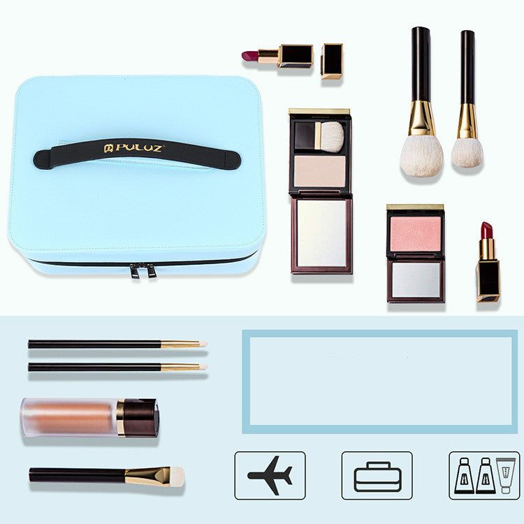 Live ring light mirror makeup box - The Online Oasis