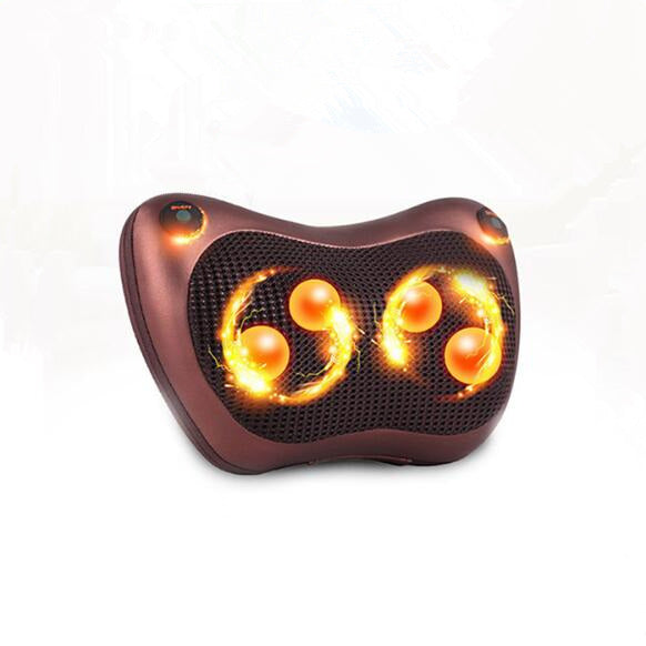 Electric Infrared Heating Kneading Neck Shoulder Back Body Spa Massage Pillow, Car Chair Massage Device - The Online Oasis