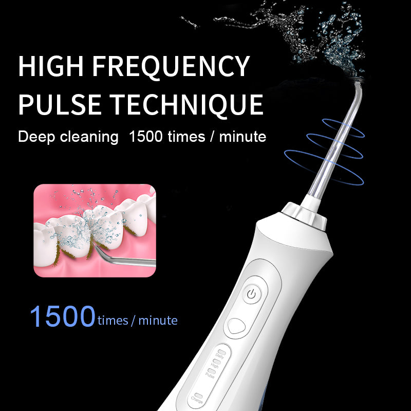 SEAGO USB Rechargeable Water Flosser Oral Irrigator Dental 3 modes 200ML Water Tank Water Jet Waterproof IPX7 - The Online Oasis