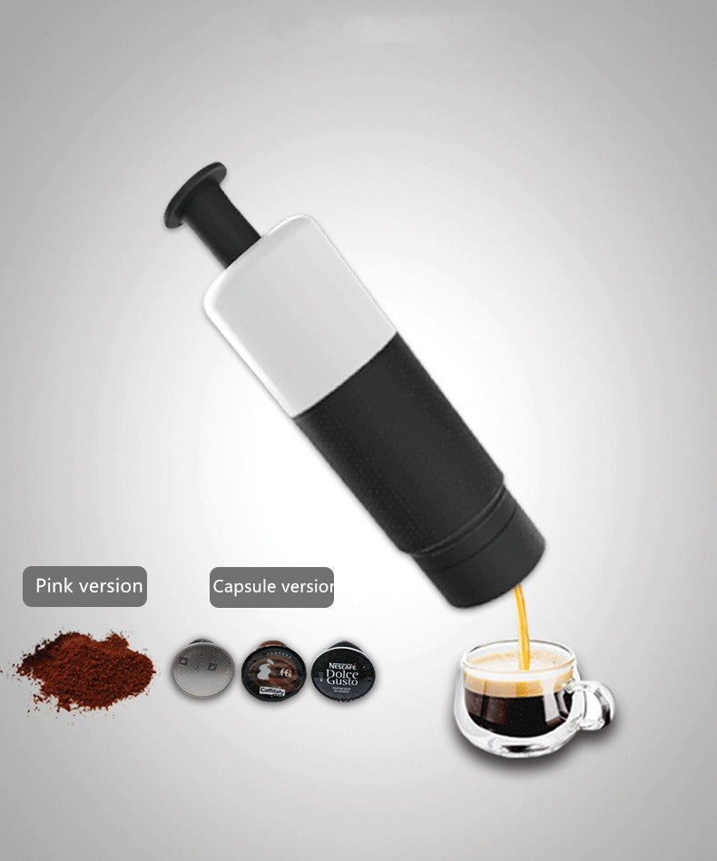 Manual Coffee Maker Machine Hand Pressure Portable Capsules Coffee Machine - The Online Oasis