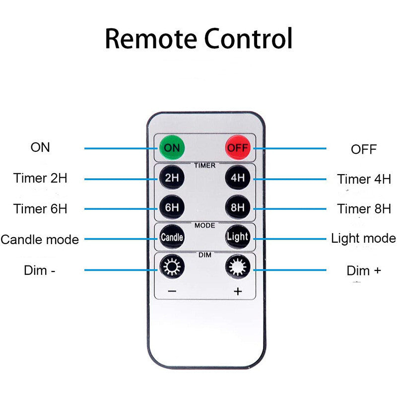 LED Electronic Remote Control Candle - The Online Oasis