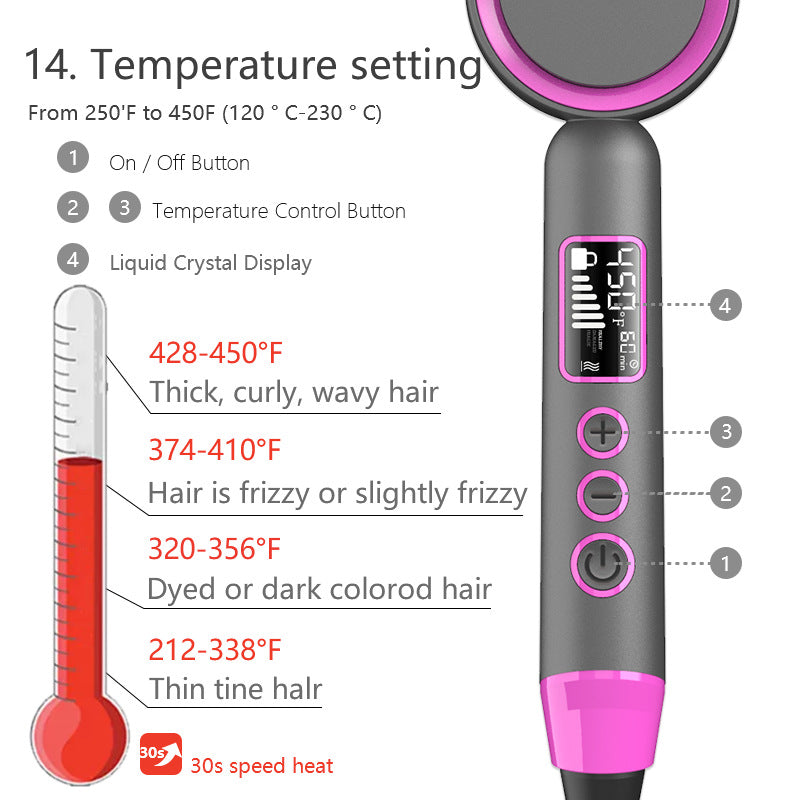 Multifunctional Hot Air Combing And Straight Rolling Dual Purpose Hair Dryer - The Online Oasis