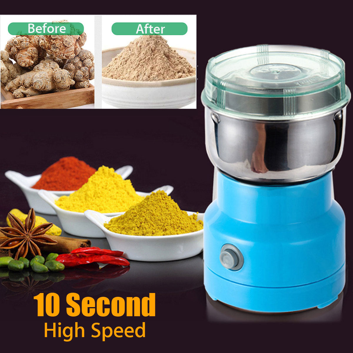 Whole Grains Flour Mixer Coffee Bean Grinder - The Online Oasis