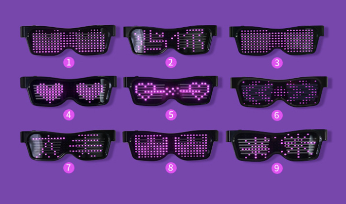 Multicolor Party LED Glasses Dynamic Flashing LED Glasses - The Online Oasis