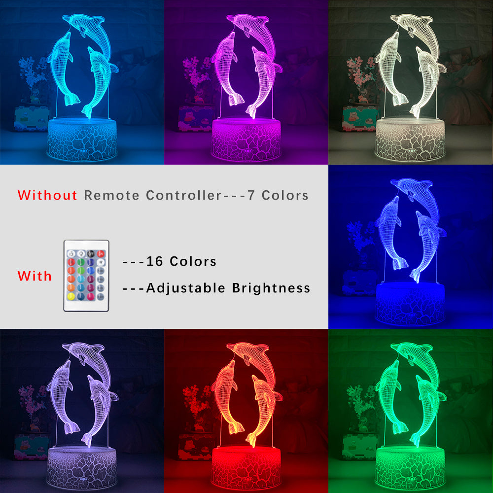 Remote Touch Control 3D LED Night Light - The Online Oasis