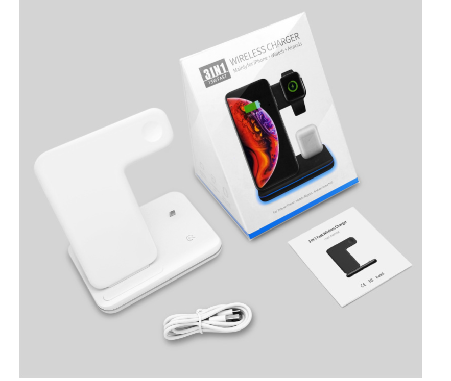 3 In 1 Wireless Charger Stand - The Online Oasis