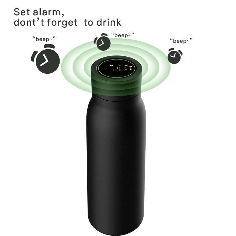 TUYA Smart Water Bottle 24-hour Insulation Monitoring Timing Reminder with LCD - The Online Oasis