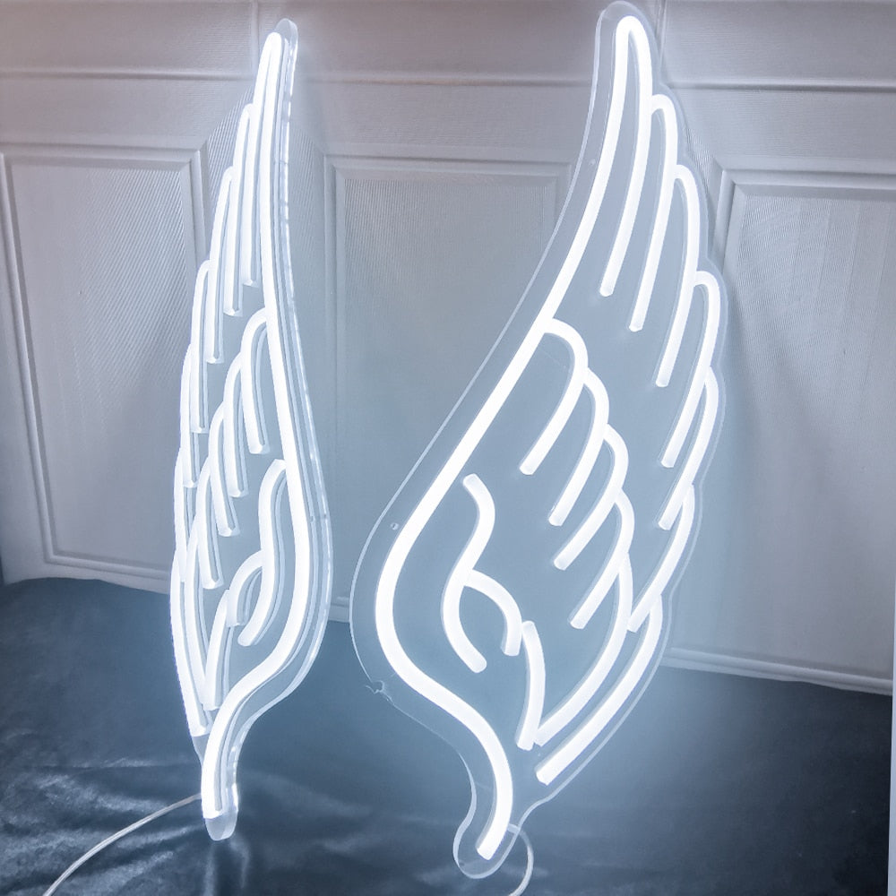 LED Angel Wings Neon Sign - The Online Oasis