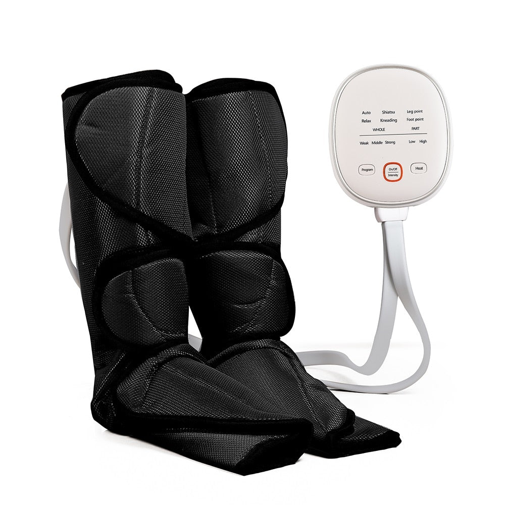 Air Compression Leg/Foot Massager Pressotherapy with Infrared Heating Circulation. - The Online Oasis