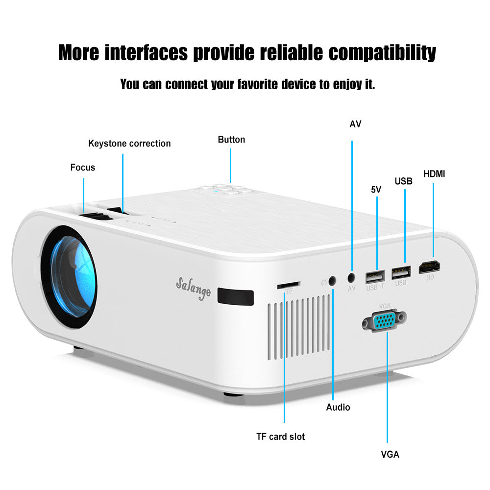 720p Portable Smart Projector P62 Supports Home Office HD Projector - The Online Oasis