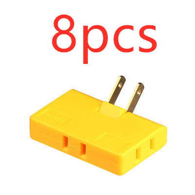 US Plug Rotary Head Plug Converter Ultra-Thin Conversion Plug Wireless Portable One Turn Three - The Online Oasis