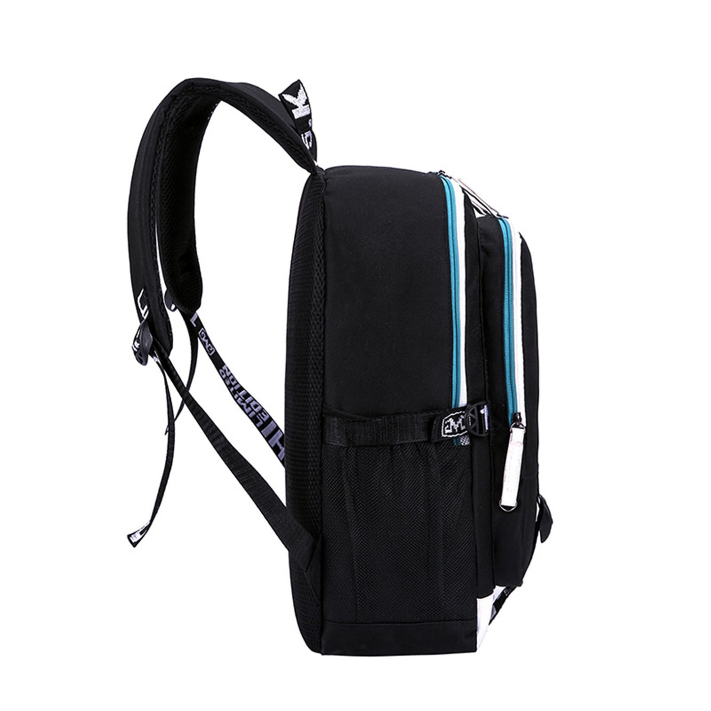 Ride The Bike Down World Of Stranger Backpack Dream Of Exploring Things Laptop Daypack With USB Charging Sport Bag For Men Women Boy Girl Boys Black - The Online Oasis