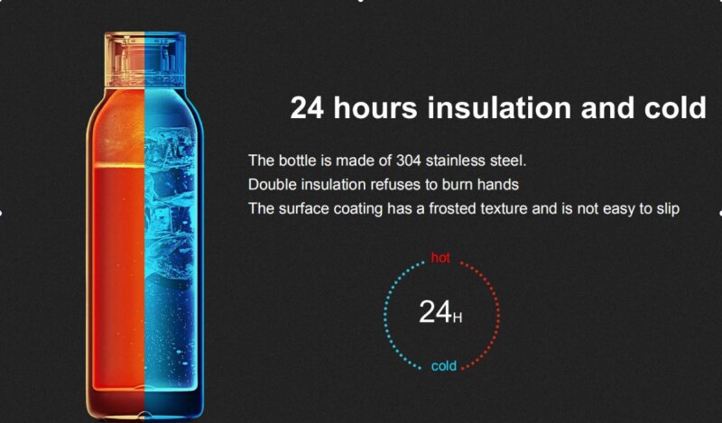 TUYA Smart Water Bottle 24-hour Insulation Monitoring Timing Reminder with LCD - The Online Oasis