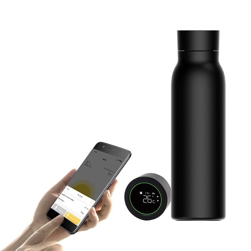 TUYA Smart Water Bottle 24-hour Insulation Monitoring Timing Reminder with LCD - The Online Oasis